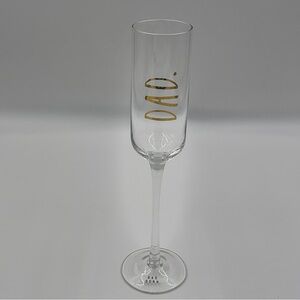 Rae Dunn DAD Pregnancy Announcement Stemmed Champagne Flute Glass Surprise
